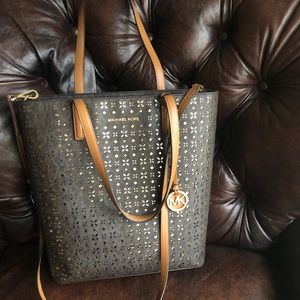 Michael Kors Hayley Medium North South Top Zip Bag